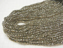 1strand $12.99! Pyrite AAA Platinum Color Coating Faceted Button Rondelle 1strand beads (aprx.13inch / 31cm)