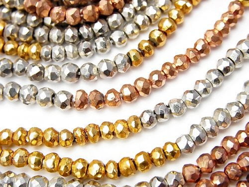 Pyrite, Roundel Gemstone Beads