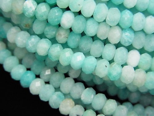 Amazonite, Roundel Gemstone Beads