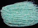 [Video] 1strand $14.99! High Quality!  Amazonite AAA- Faceted Button Rondelle 4x4x3mm 1strand beads (aprx.15inch/38cm)