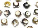 [Video] Black Shell (Black-lip Oyster ) AAA Cat Motif 7x6mm [Half Drilled Hole (Back)] 1pc