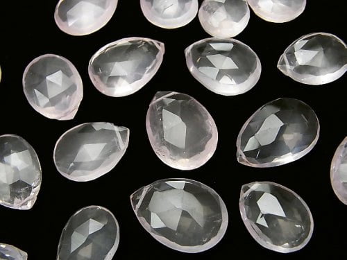 5pcs $29.99! High Quality Rose Quartz AAA Pear shape  Faceted Briolette  5pcs