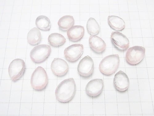 5pcs $29.99! High Quality Rose Quartz AAA Pear shape  Faceted Briolette  5pcs