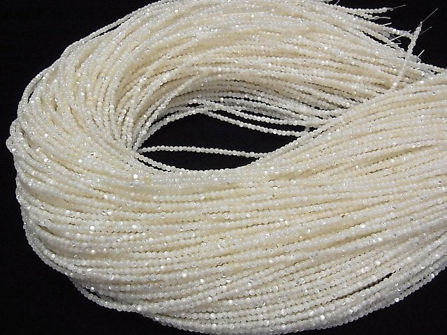 High Quality White Shell (Silver-lip Oyster) AAA Round 2mm 1strand beads (aprx.15inch / 38cm)