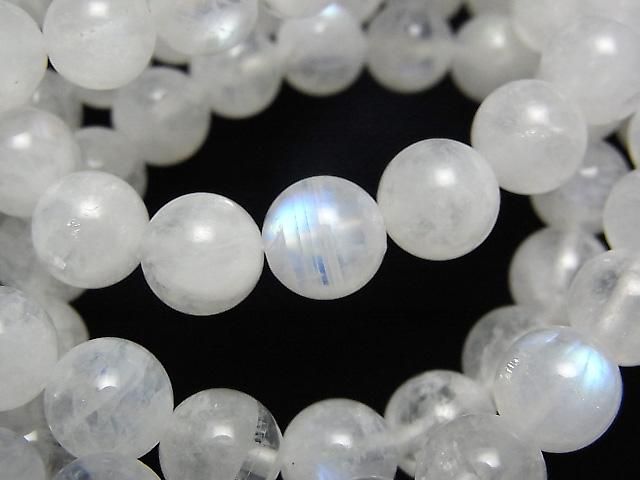 [Video] Rainbow Moonstone AA+ Round 8mm Bracelet