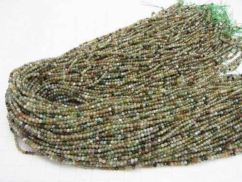 High Quality! 1strand $5.79! Indian Agate Faceted Round 2mm 1strand beads (aprx.15inch / 37cm)