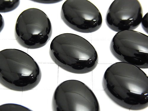 Onyx AAA Oval  Cabochon 16x12mm 2pcs