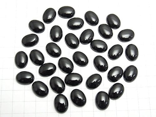 Onyx AAA Oval  Cabochon 16x12mm 2pcs