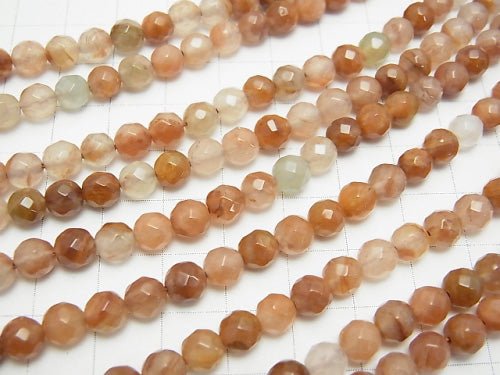 1strand $6.79! Red Quartz (Hematite Quartz) 64 Faceted Round 6 mm 1strand beads (aprx.15 inch / 38 cm)