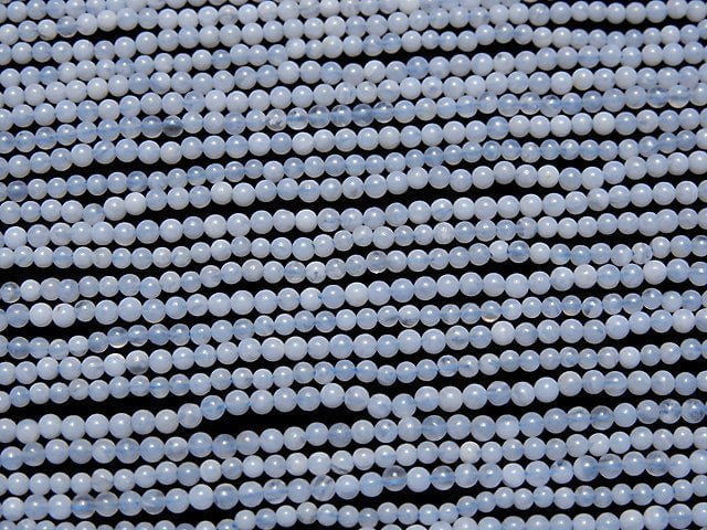 1strand $7.79! Blue Lace Agate AA++ Round 2mm 1strand beads (aprx.15inch/38cm)