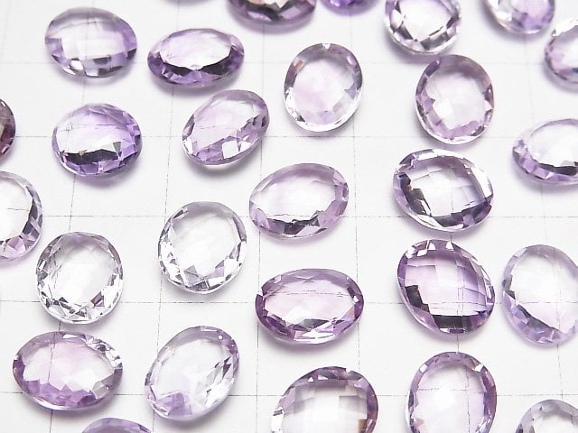 [Video] High Quality Pink Amethyst AAA Loose stone Faceted Oval 11x9mm 5pcs