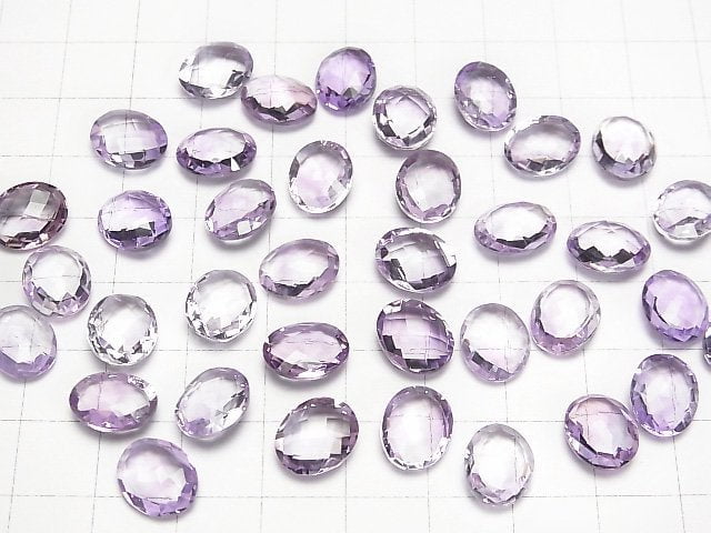 [Video] High Quality Pink Amethyst AAA Loose stone Faceted Oval 11x9mm 5pcs