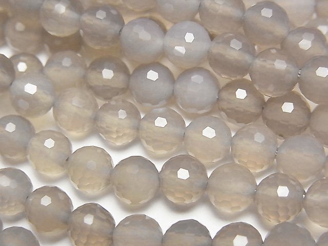 Faceted Round, Onyx Gemstone Beads