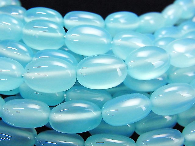 Chalcedony, Oval Gemstone Beads