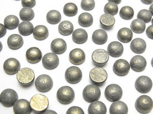 Cabochon, Pyrite Gemstone Beads