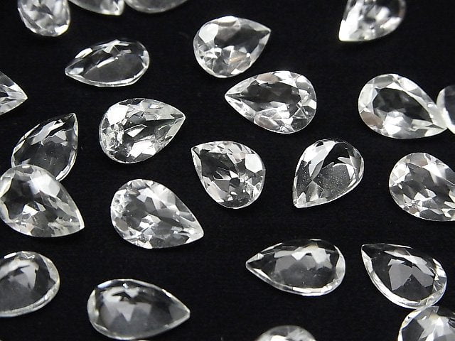 [Video]High Quality Crystal AAA Loose stone Pear shape Faceted 12x8mm 4pcs