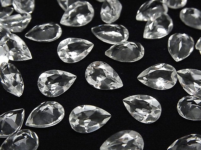 [Video]High Quality Crystal AAA Loose stone Pear shape Faceted 12x8mm 4pcs