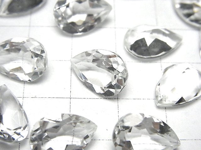 [Video]High Quality Crystal AAA Loose stone Pear shape Faceted 14x10mm 2pcs