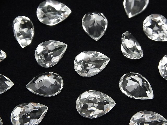 [Video]High Quality Crystal AAA Loose stone Pear shape Faceted 14x10mm 2pcs