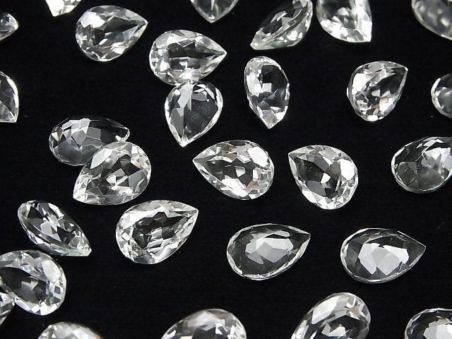 [Video]High Quality Crystal AAA Loose stone Pear shape Faceted 14x10mm 2pcs