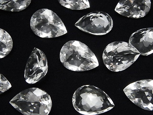 [Video]High Quality Crystal AAA Loose stone Pear shape Faceted 20x15mm 1pc