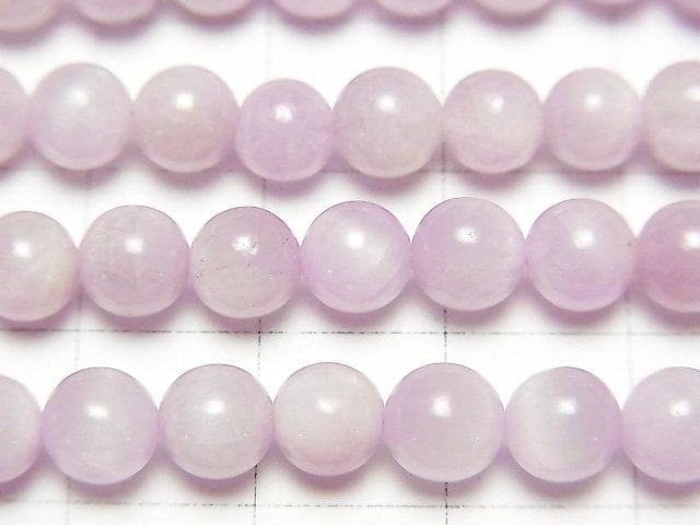 [Video] Nigeria Kunzite AA + Round 6 mm half or 1 strand beads (aprx.15 inch / 38 cm)