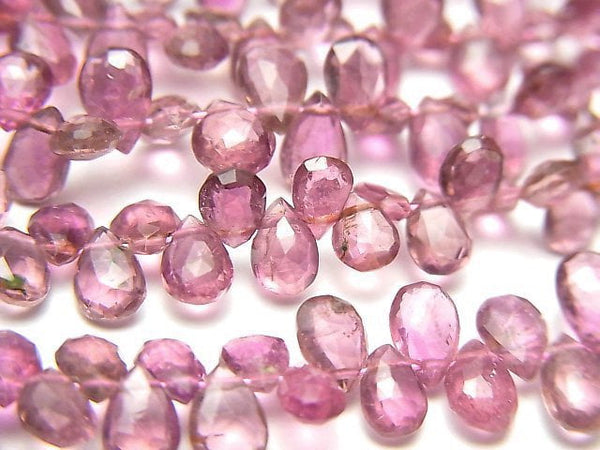 Faceted Briolette, Pear Shape, Tourmaline Gemstone Beads