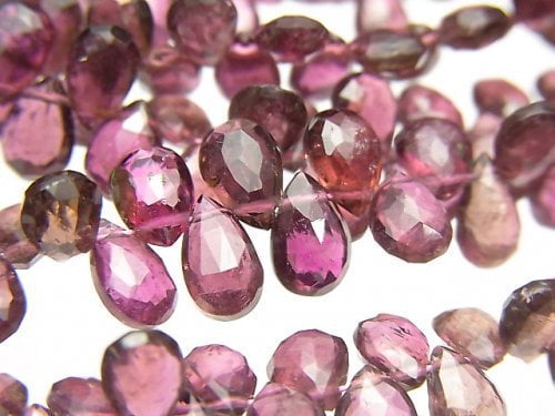 Faceted Briolette, Pear Shape, Tourmaline Gemstone Beads