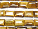 [Video] Yellow Tiger's Eye AA++ Rectangle 12x8mm Half or 1strand Beads (approx. 15 inches/36 cm)