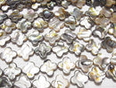 Abalone Shell Flower motif 15x15x3mm 1/4 or 1strand beads (aprx.15inch / 38cm)