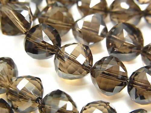 Cube, Smoky Quartz Gemstone Beads