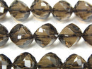[Video] High Quality!  Smoky Quartz AAA Dice Shape 10x10x10mm half or 1strand beads (aprx.7inch/18cm)