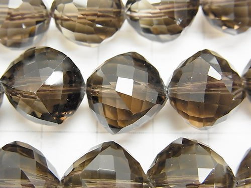 High Quality!  Smoky Quartz AAA Dice Shape 15x15x15mm half or 1strand beads (aprx.7inch/18cm)