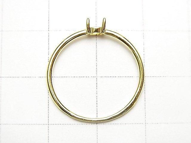 [Video] Silver925 Ring Frame (Prong Setting) Round 4mm 18KGP 1pc