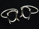 [Video] Silver925 Ring Frame (Prong Setting) Oval 14x10mm Rhodium Plated 1pc