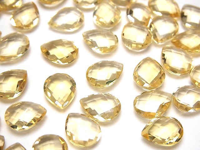 [Video] High Quality Citrine AAA Undrilled Pear shape Cushion Cut 10x8mm 5pcs $9.79!