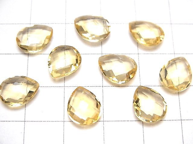 [Video] High Quality Citrine AAA Undrilled Pear shape Cushion Cut 11x9mm 3pcs $7.79!