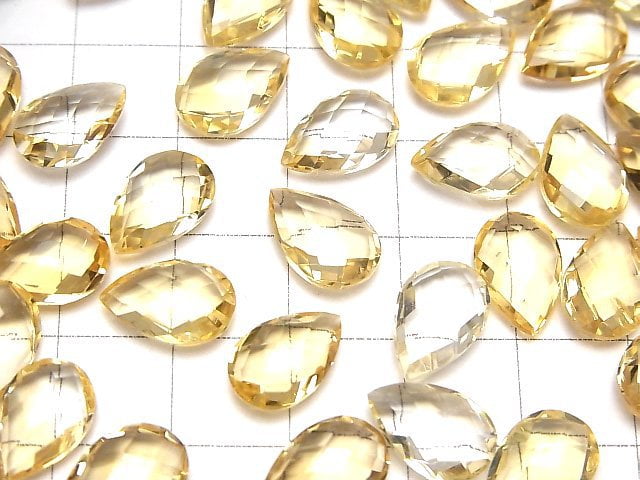 [Video] High Quality Citrine AAA Undrilled Pear shape Cushion Cut 12x8mm 4pcs $9.79!