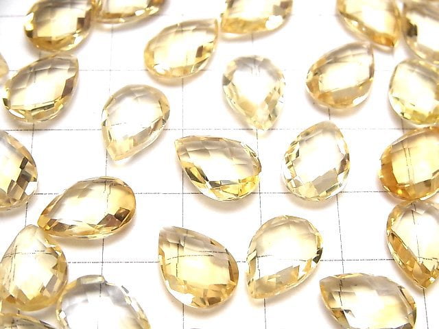 [Video] High Quality Citrine AAA Undrilled Pear shape Cushion Cut 13x9mm 3pcs $8.79!