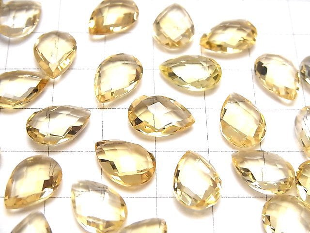 [Video] High Quality Citrine AAA Undrilled Pear shape Cushion Cut 13x9mm 3pcs $8.79!