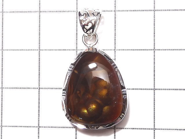 [Video] [One of a kind] Mexico Fire Agate AAA Pendant Silver925 NO.148