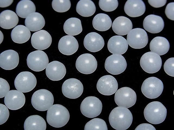 [Video]Angelite Round Cabochon 6x6mm 4pcs