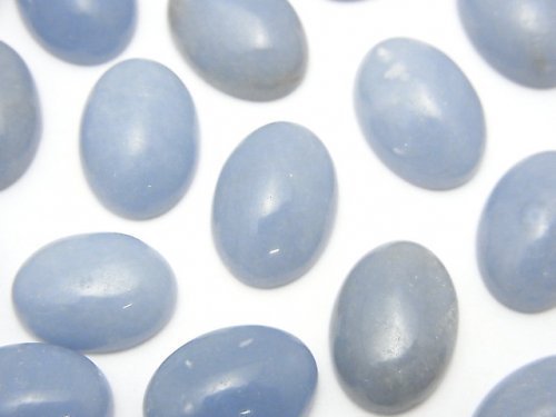 Angelite  Oval Cabochon 14x10mm 4pcs $4.79!