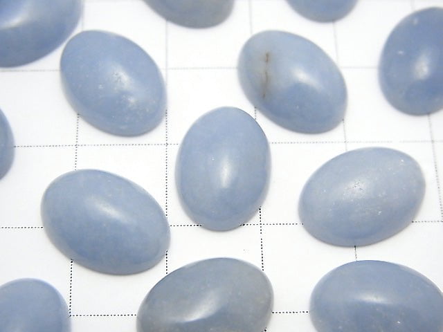 Angelite  Oval Cabochon 14x10mm 4pcs $4.79!