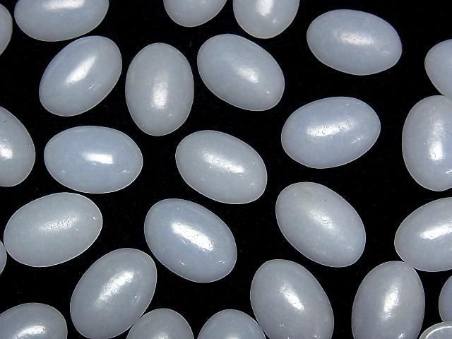 [Video] Angelite Oval Cabochon 14x10mm 4pcs