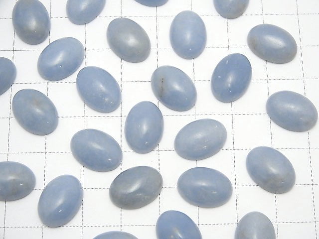 Angelite  Oval Cabochon 14x10mm 4pcs $4.79!