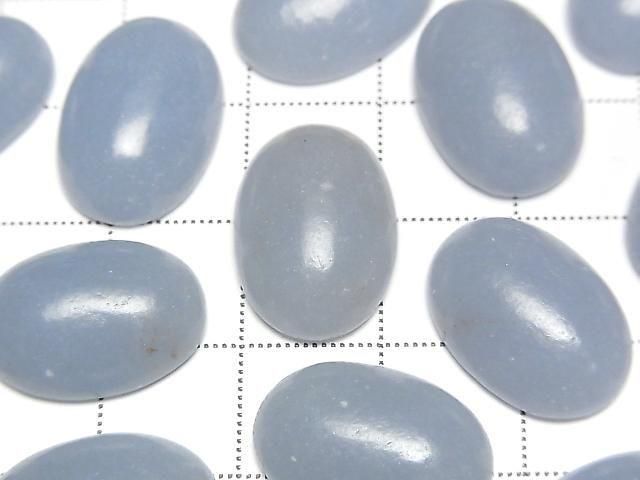 [Video] Angelite Oval Cabochon 18x13mm 4pcs