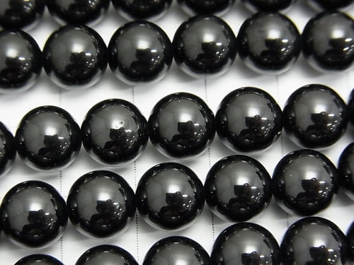 Black Spinel AAA Round 8mm half or 1strand beads (approx. 15 inches/38 cm)