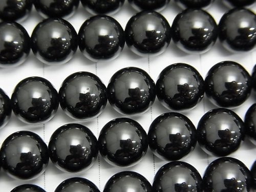 Black Spinel AAA Round 8mm half or 1strand beads (aprx.15inch / 38cm)