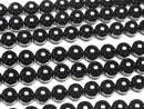 Black Spinel AAA Round 10mm half or 1strand beads (aprx.15inch/38cm)